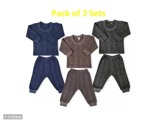 Baby Boys and Girls Warm Winter thermal Pack of 3 Sets-thumb0