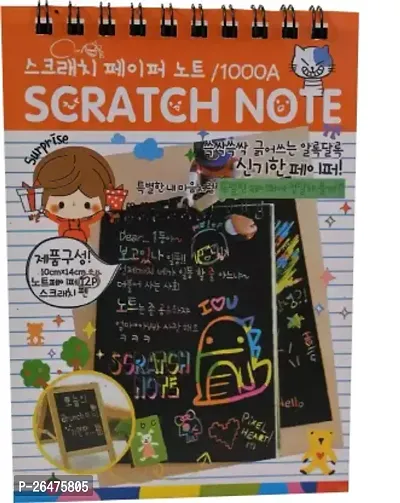 Scratch Note Book Coloring Magic Book Drawing And Writing For Kids-thumb0