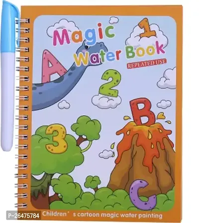 Magic Water Drawing Book With Magic Pen Reusable For Kids