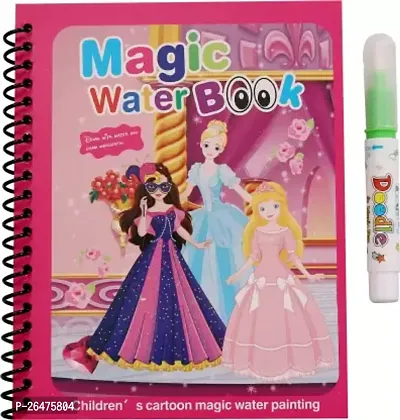 Magic Water Drawing Book With Magic Pen Reusable For Kids