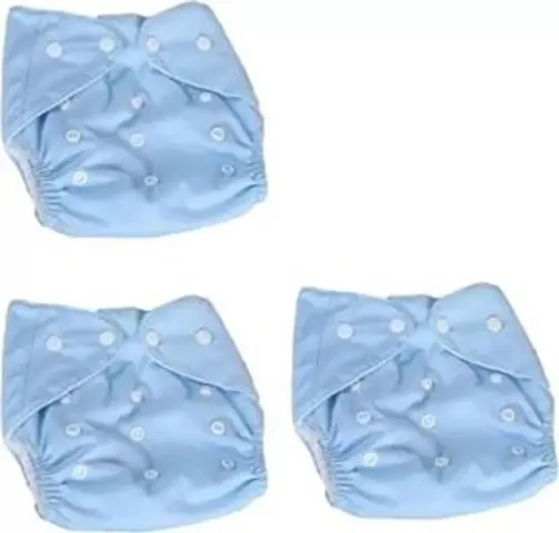 Reusable Baby Washable Cloth Diaper Nappies with Multi Layered Micro- Fiber Material, Pack of 3 and 4 MULTIPACK