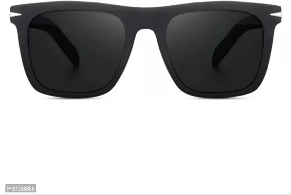 Gradient Rectangular Sunglasses (Free Size)  (For Boys  Girls, Black)