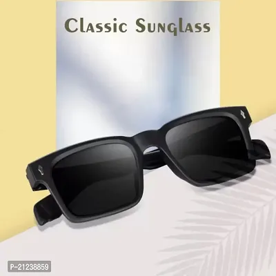 Others Rectangular Sunglasses (Free Size)  (For Boys  Girls, Black)