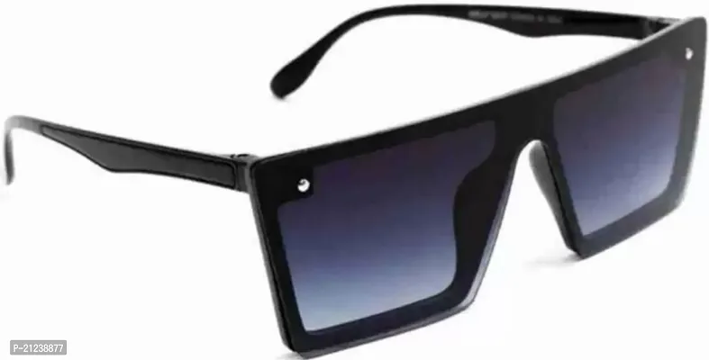 Gradient Rectangular Sunglasses (Free Size)  (For Boys  Girls, Black)