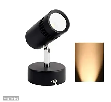 Black Body Adjustable Surface Mounted Led Spot Wall Light(Focus Light/Picture Light/Highlighter) (Warm White, 6 Watts)