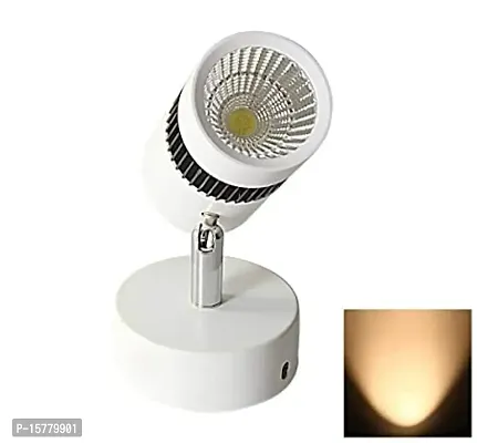 White Body Adjustable Surface Mounted Led Spot Wall Light(Focus Light/Picture Light/Highlighter), (Warm White) (3.00)