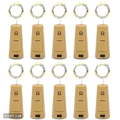 20 Led Multi Color Wine Bottle Cork Lights Copper Wire String Lights (Pack Of 10)