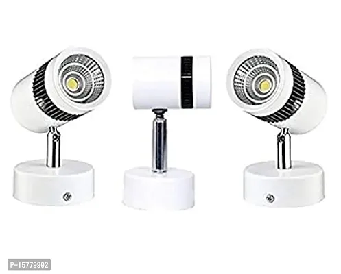 White Body Adjustable Surface Mounted Led Spot Wall Light(Focus Light/Picture Light/Highlighter), (Warm White) (6.00)-thumb2