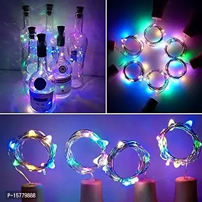 20 Led Multi Color Wine Bottle Cork Lights Copper Wire String Lights (Pack Of 10)-thumb2