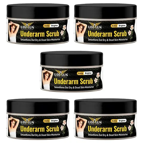 UDAUN-THE WINGS OF NATURE Underarm Whitening Scrub for Dark Underarms Spot Removal Scrub (50GM, Pack of 5)