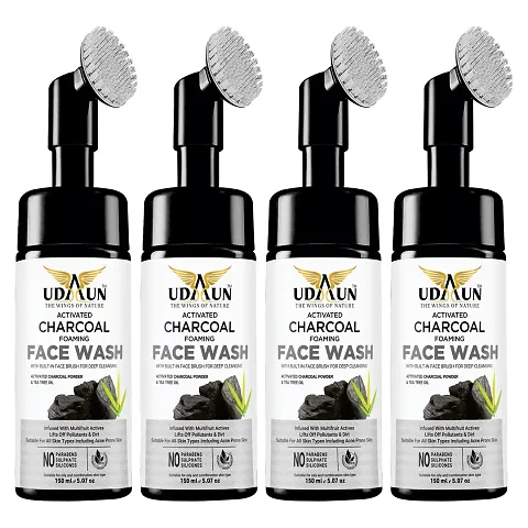 UDAUN : THE WINGS OF NATURE - Natural Charcoal Face Wash (100 ML)