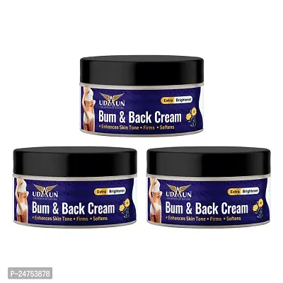 UDAUN : THE WINGS OF NATURE - Bum  Back Cream (50GM, Pack of 3)