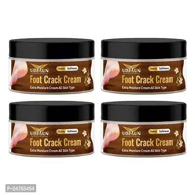 UDAUN-THE WINGS OF NATURE Foot Crack Cream for Dry Cracked Heels  Feet and Dehydrated (50GM, Pack of 4)