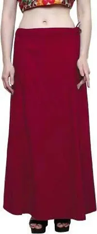Sabhyatam Women's Cotton Inskirt Saree Petticoat Inskirts, Bottom wear, Underskirt, Petikot for Sarees (Waist Size-38)
