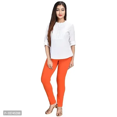 Women's Comfort Kurti Pant (Orange, Free Size)
