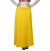 Sabhyatam Saree Cotton Petticoat for Women, Inskirts, Bottom wear, Underskirt, Petikot for Sarees, Cotton Pettikot Combo of 5. ((Pink :: Black :: Sky Blue :: Yellow :: Purple)hellip;) (Waist Size-44)-thumb2