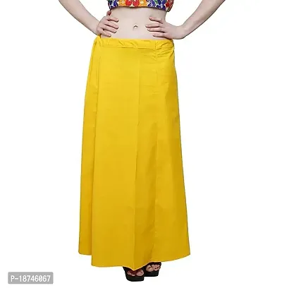 Sabhyatam Saree Cotton Petticoat for Women, Inskirts, Bottom wear, Underskirt, Petikot for Sarees, Cotton Pettikot Combo of 5. ((Pink :: Black :: Sky Blue :: Yellow :: Purple)hellip;) (Waist Size-44)-thumb3