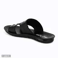 Men's Stylish and Trendy Black Solid Synthetic Casual Comfort Sandals-thumb2