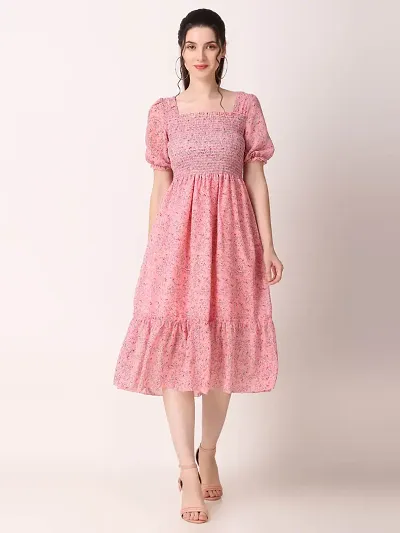 WOMEN FLOWER MIDI