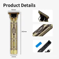 T9 Trimmer for Men Hair Zero Gapped Clipper Professional Cordless Haircut Electric USB Charging Beard Trimmer for Men Wireless Rechargeable Personal Hair Men Grooming Beard Liner, Gold-thumb1