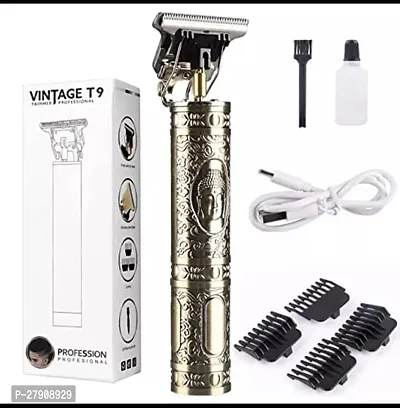 T9 Trimmer for Men Hair Zero Gapped Clipper Professional Cordless Haircut Electric USB Charging Beard Trimmer for Men Wireless Rechargeable Personal Hair Men Grooming Beard Liner, Gold-thumb3