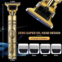 T9 Trimmer for Men Hair Zero Gapped Clipper Professional Cordless Haircut Electric USB Charging Beard Trimmer for Men Wireless Rechargeable Personal Hair Men Grooming Beard Liner, Gold-thumb2