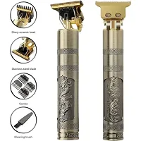 T9 Trimmer for Men Hair Zero Gapped Clipper Professional Cordless Haircut Electric USB Charging Beard Trimmer for Men Wireless Rechargeable Personal Hair Men Grooming Beard Liner, Gold-thumb1