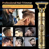 T9 Professional Hair Trimmer Clipper 0MM Rechargeable Baldheaded Trimmer 60 min Runtime 3 Length Settings-thumb2