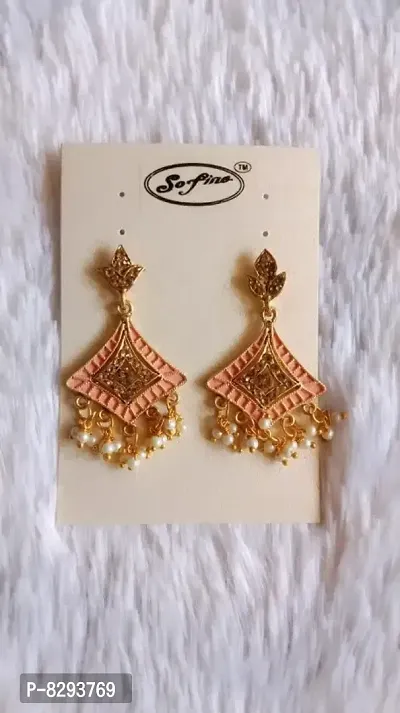 Elegant Copper Earrings for Women-thumb0