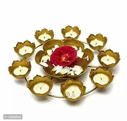 Handcrafted Rangoli Urli Bowl for Diwali (Pack of 1, 30 cm) Decorative Bowl for Floating Flowers and Tea Light Candles Home , Traditional Urli Bowl , Diwali Urli , Gift for Diwali-thumb0