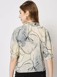 Designer Multicoloured Polyester Printed Top For Women-thumb1