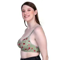 Stylish Multicoloured Cotton Blend Floral Bras For Women-thumb2