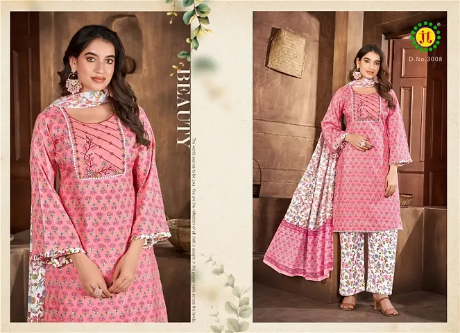 Stylish Cotton Printed Unstitched Suit