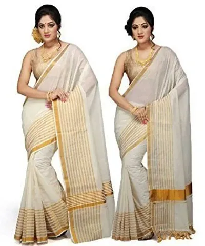 New In Cotton Saree with Blouse piece 