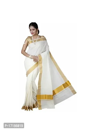 Rsv fabrics kasavu cotton saree-thumb0