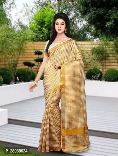 Trendy Kasavu Cotton Sarees With Blouse Piece