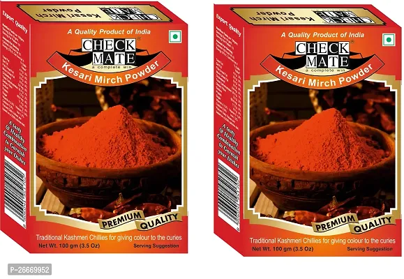 Kashmiri Mirch | Deggi Mirch | Kesari Mirch | Spice | Tadaka Mirch| 200G ( Pack Of 2)