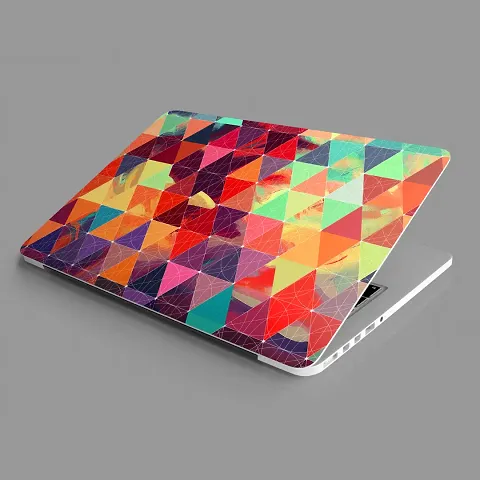 Geometric prints Laptop Skin for Laptop dell,Apple,hp  All Other Brands-Models Upto 15.6 inches/Waterproof Laptop Skin Cover/Laminated Laptop Skin Sticker Cover