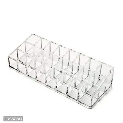 Philocaly Enterprise 24 Compartment Clear Acrylic Brush ComPACts Eye Shadows Lipsticks Nail Polish Holder (Transparent)