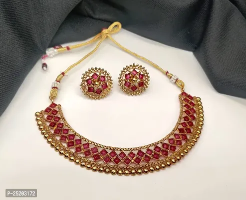 ORBIS Necklace Jewellery Set_Pink