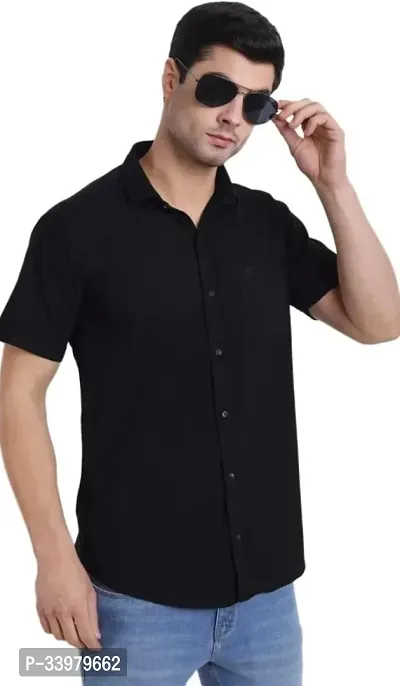 Styles Cotton Solid Casual Shirts For Men-thumb0