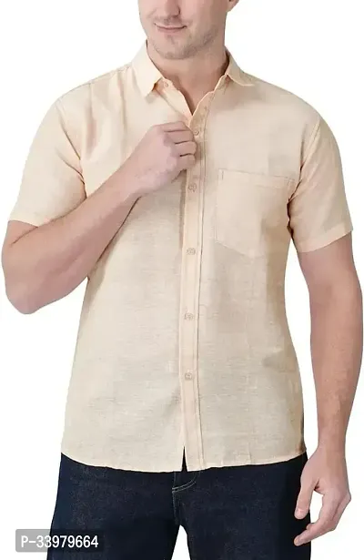 Styles Cotton Solid Casual Shirts For Men-thumb0