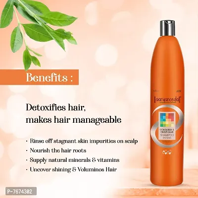 Aryanveda Diamond Facial Spa Kit 210gm And Coloured  Frizzy Hair Color Protect Shampoo, 1000ml-thumb5