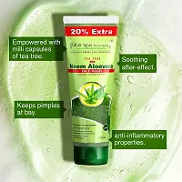 Aryanveda Tea Tree Face Wash With Neem & Aloe vera Extracts, 120ml And Almond & Olive Hair Oil for All Hair Type, 200mL-thumb2