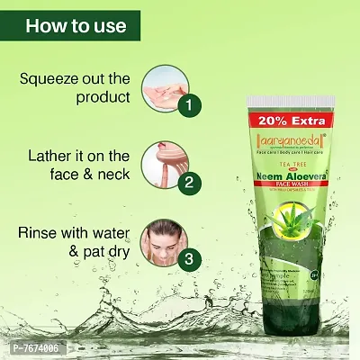 Aryanveda Tea Tree Face Wash With Neem & Aloe Vera Extracts, 120 Gm (Pack Of 2) (Pack of 5)-thumb5