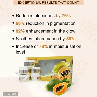 Aryanveda Papaya Facial Kit For Blemish Removal & Helps Remove Dead Skin Cells For Women & Men (210 Gram, Yellow)-thumb4