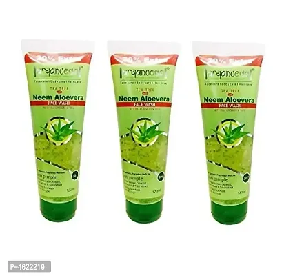 Aryanveda Tea Tree Face Wash With Neem & Aloe vera Extracts 120ml (Pack of 3)