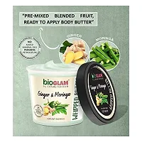 Cosmetofood BIOGLAM&#174; Whipped Body Butter with Ginger & Moringa for Anti Blemish, Deep Moisturization, Toning, Hydrating and Enhancing Skin | For All Skin Types | Plant based Moisturizer Supple and Healthy Skin | No Parabens & Sulphate, 100% Vegan - 100mL-thumb2