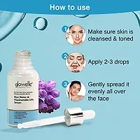 Glowelle Rice Water & Niacinamide Face Serum With 10% Niacinamide & Aloe Vera Extracts For Even Skin Tone, Hydration & Improving Skin Barrier | Men & Women | 30 ML-thumb4