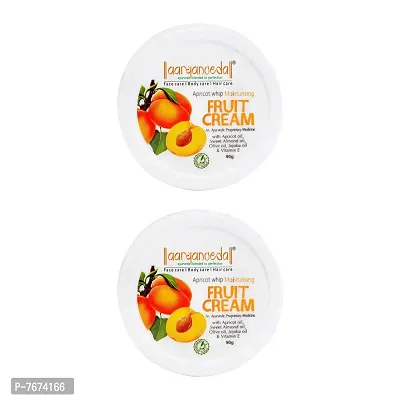 Aryanveda Apricot Whip Moisturizing Cream For Men  Women 90 Gm Each - Pack Of 2-thumb0